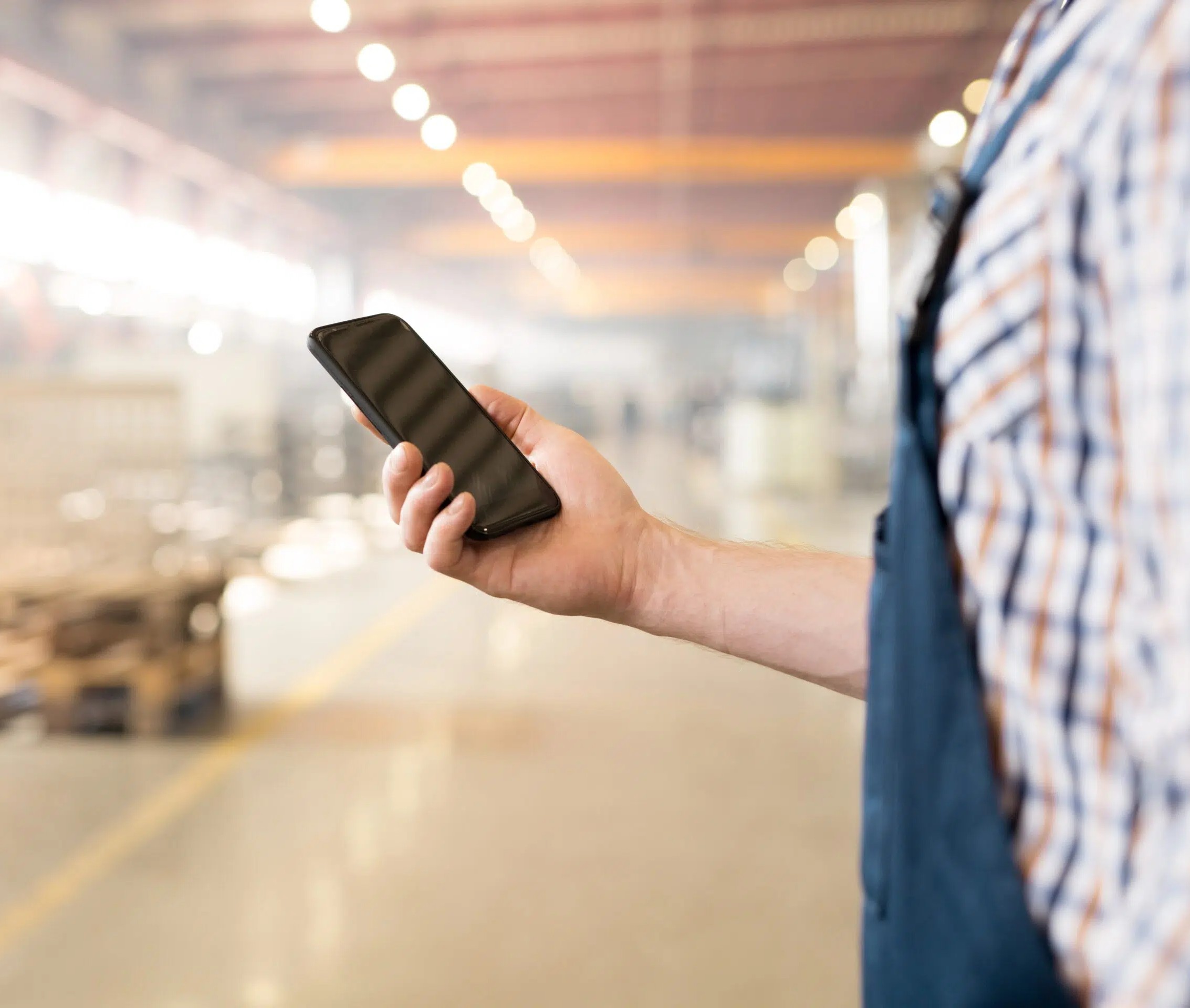 modern gadget with touchscreen